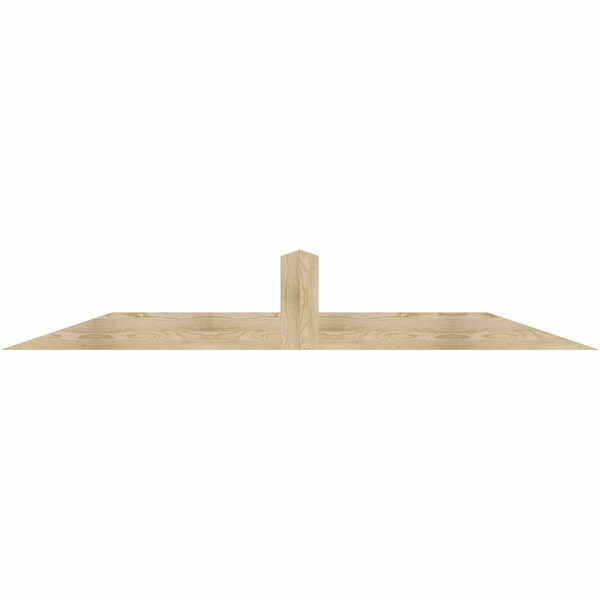 Ekena Millwork Portland Rough Sawn Timber Gable Bracket, Douglas Fir, 96"W x 16"H x 2"D x 6"F, 4/12 Pitch GBW096X16X0206POR00RDF - main